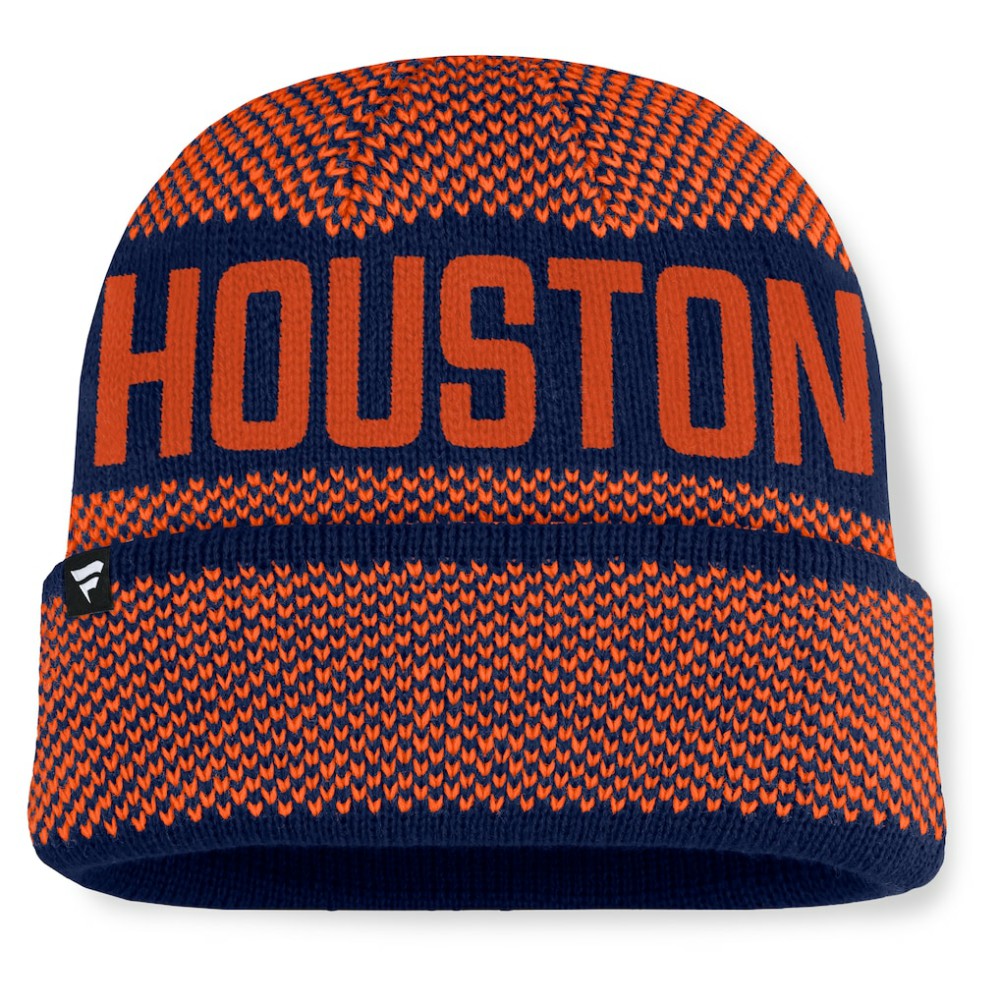 Houston Astros Rotation Cuffed Knit Hat Navy