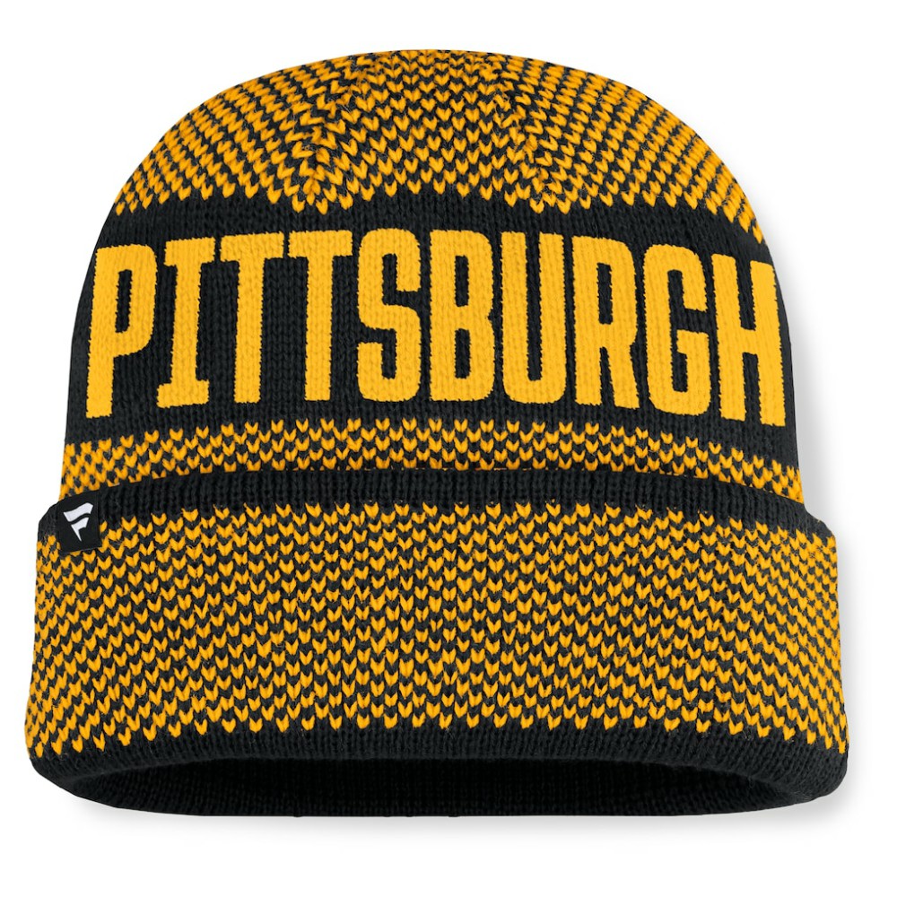Pittsburgh Pirates Rotation Cuffed Knit Hat Black