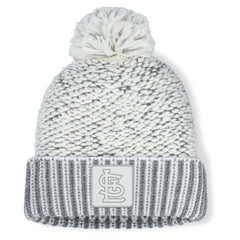 St. Louis Cardinals Women's Hangtime Cuffed Knit with Pom Heather Gray