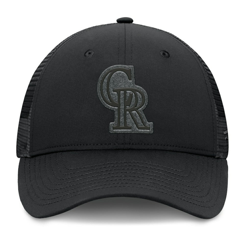 Colorado Rockies Launch Adjustable Trucker Hat Black