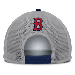 Boston Red Sox Cranked Foam Front Patch Trucker Adjustable Hat Gray/White