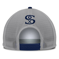 Chicago White Sox Cranked Foam Front Patch Trucker Adjustable Hat Gray/White