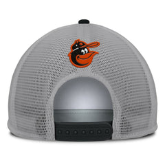 Baltimore Orioles Cranked Foam Front Patch Trucker Adjustable Hat Gray/White