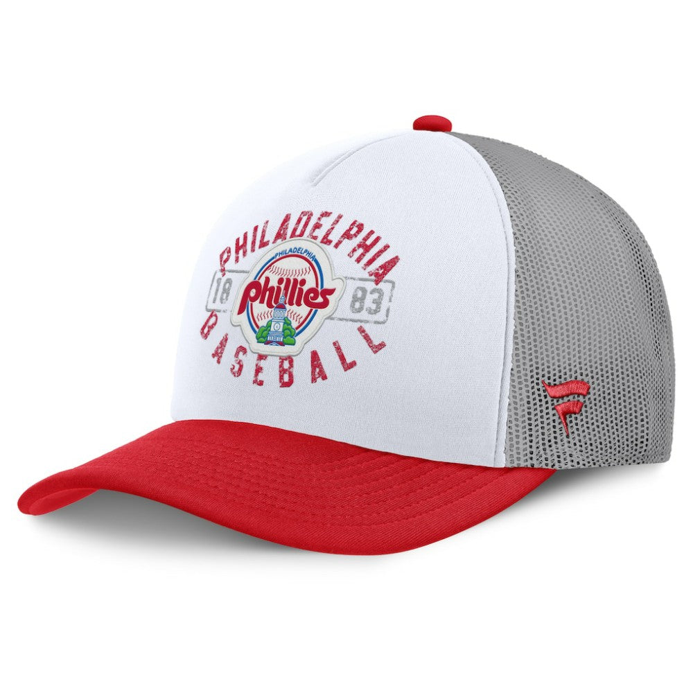 Philadelphia Phillies Designated A-Frame Foam Front Trucker Adjustable Hat White/Red