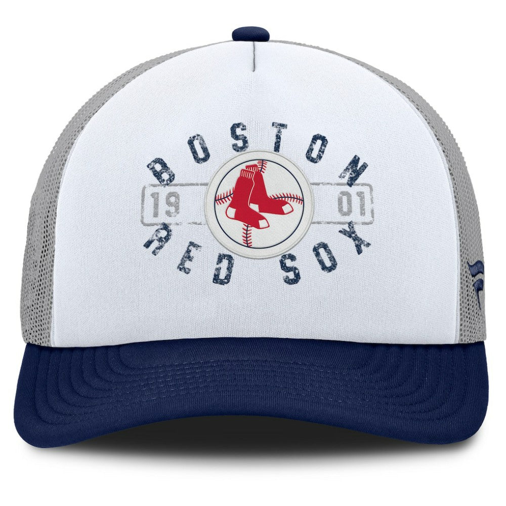 Boston Red Sox Designated A-Frame Foam Front Trucker Adjustable Hat White/Navy