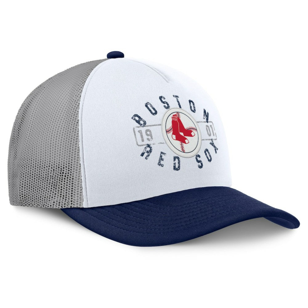 Boston Red Sox Designated A-Frame Foam Front Trucker Adjustable Hat White/Navy