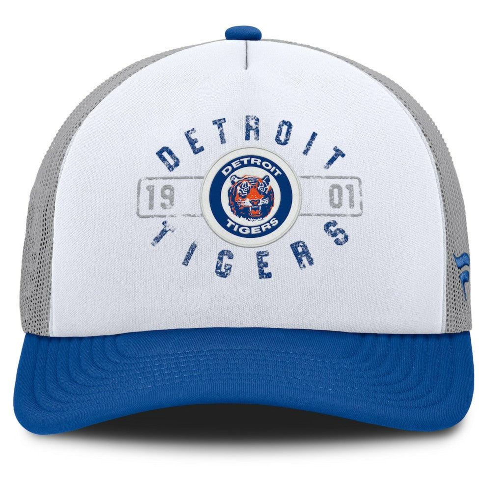Detroit Tigers Designated A-Frame Foam Front Trucker Adjustable Hat White/Navy
