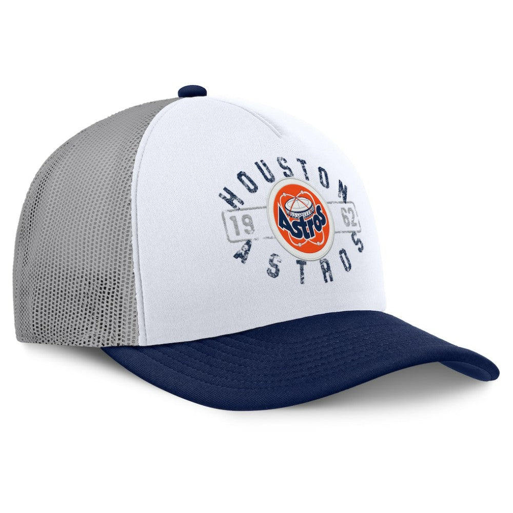 Houston Astros Designated A-Frame Foam Front Trucker Adjustable Hat White/Navy