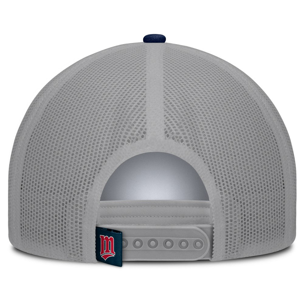 Minnesota Twins Designated A-Frame Foam Front Trucker Adjustable Hat White/Navy
