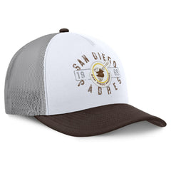 San Diego Padres Designated A-Frame Foam Front Trucker Adjustable Hat White/Brown