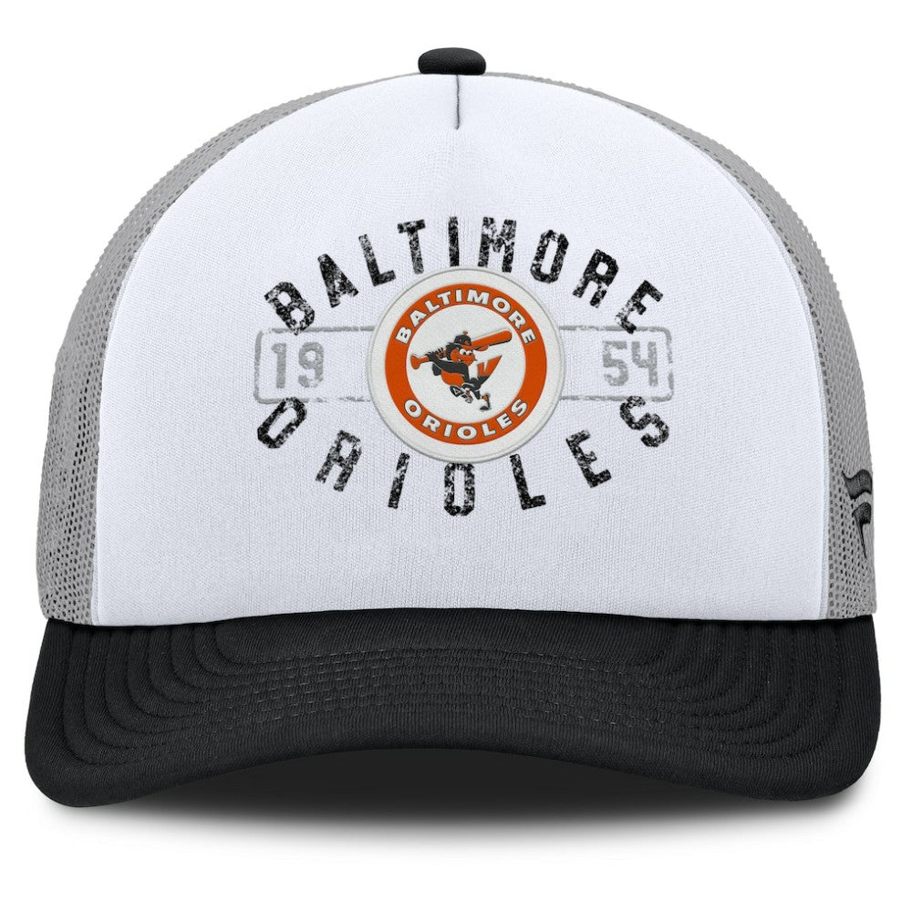 Baltimore Orioles Designated A-Frame Foam Front Trucker Adjustable Hat White/Black