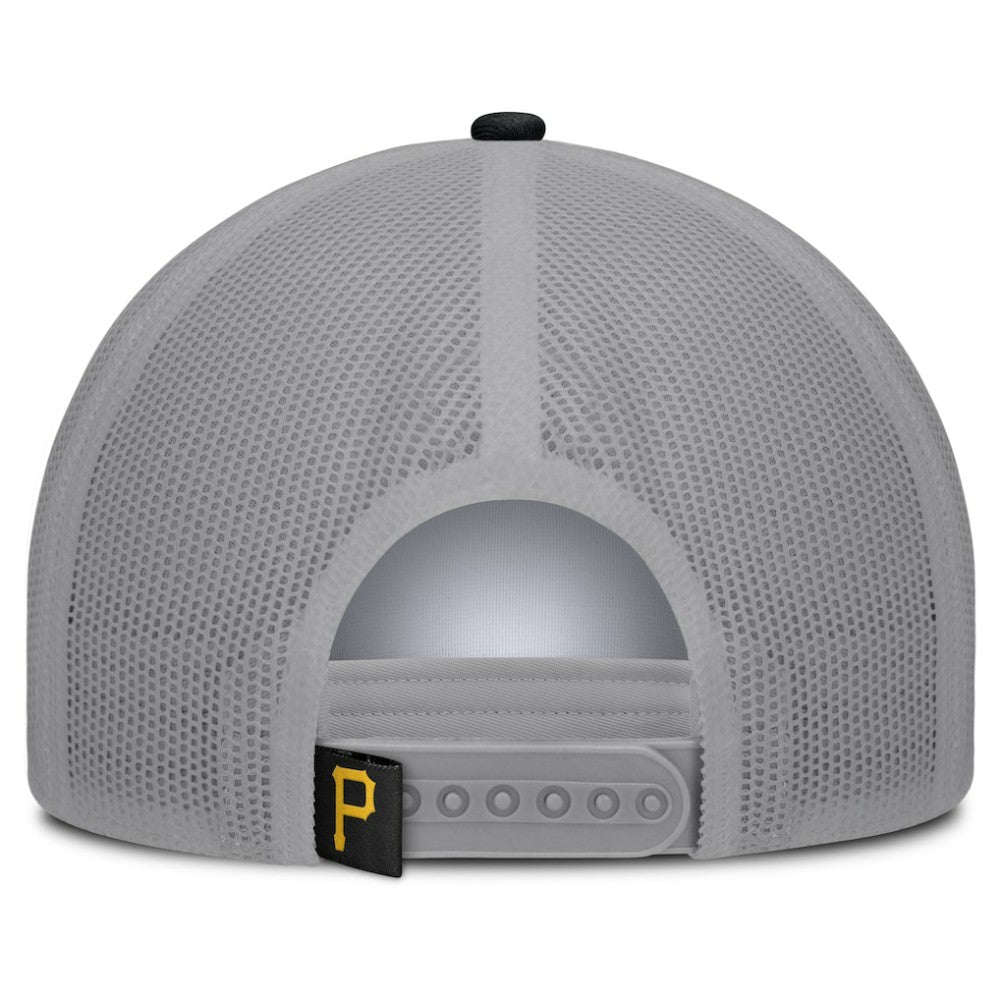 Pittsburgh Pirates Designated A-Frame Foam Front Trucker Adjustable Hat White/Black