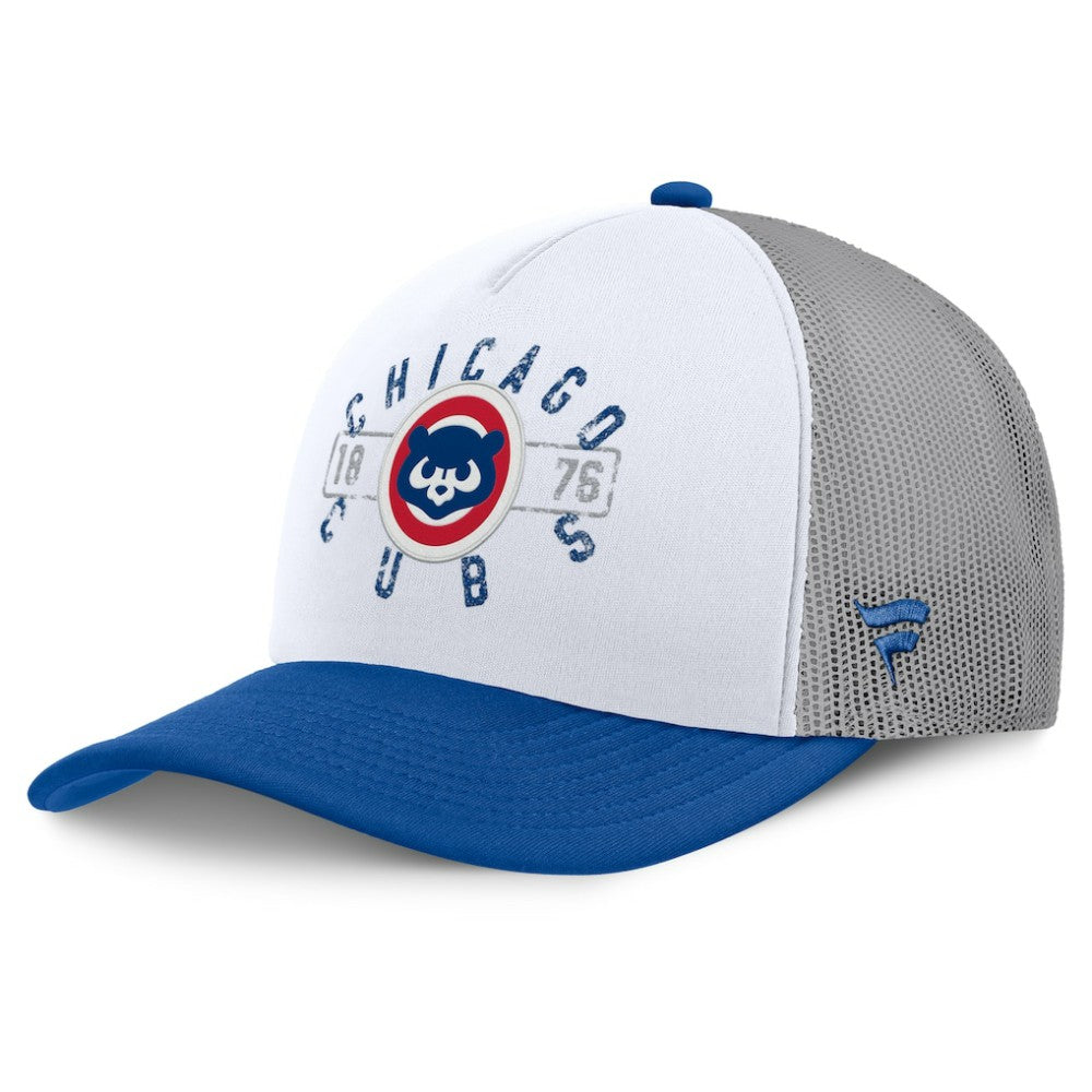 Chicago Cubs Designated A-Frame Foam Front Trucker Adjustable Hat White/Royal