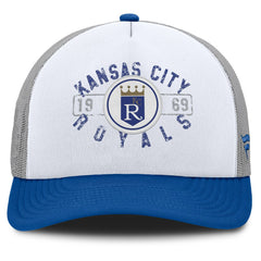 Kansas City Royals Designated A-Frame Foam Front Trucker Adjustable Hat White/Royal