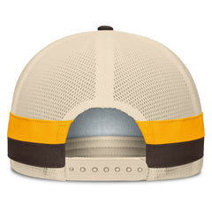 San Diego Padres Inherited Side Stripe Trucker Adjustable Hat Brown/Natural