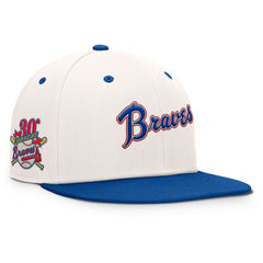 Atlanta Braves Unit Fitted Hat Cream/Royal