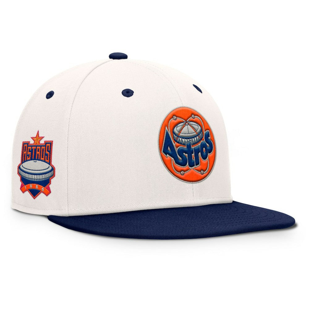 Houston Astros Unit Fitted Hat Cream/Navy