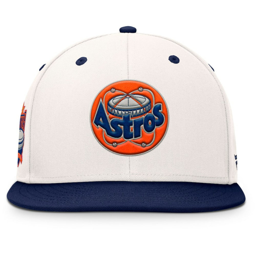 Houston Astros Unit Fitted Hat Cream/Navy
