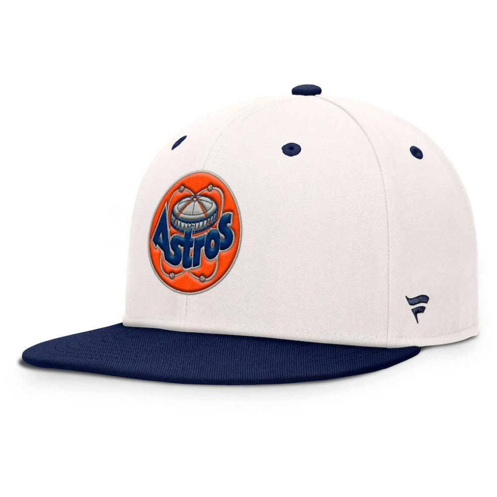 Houston Astros Unit Fitted Hat Cream/Navy