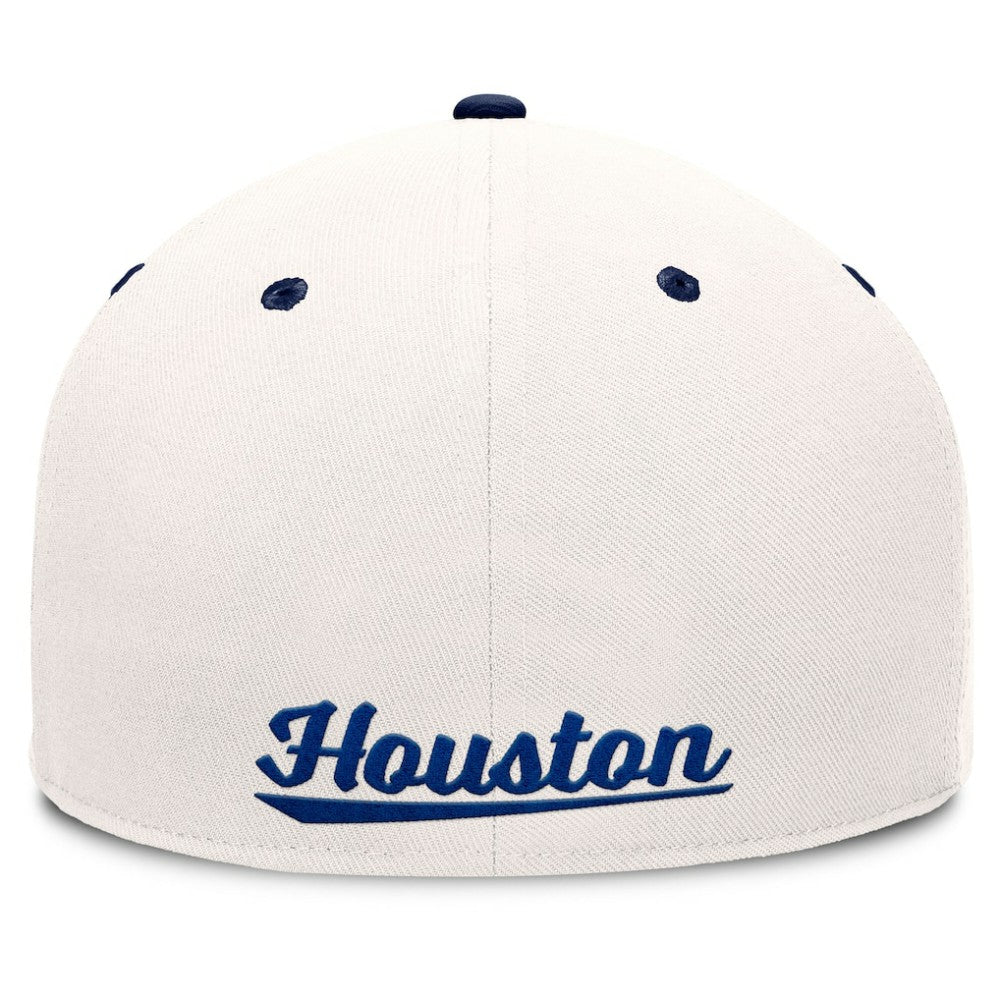 Houston Astros Unit Fitted Hat Cream/Navy