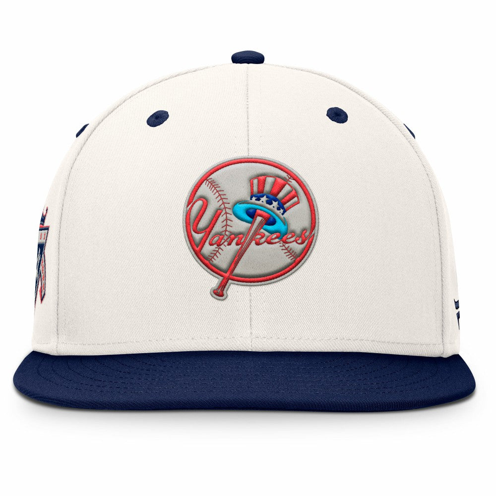 New York Yankees Unit Fitted Hat Cream/Navy