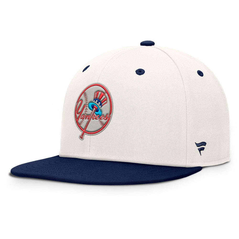 New York Yankees Unit Fitted Hat Cream/Navy