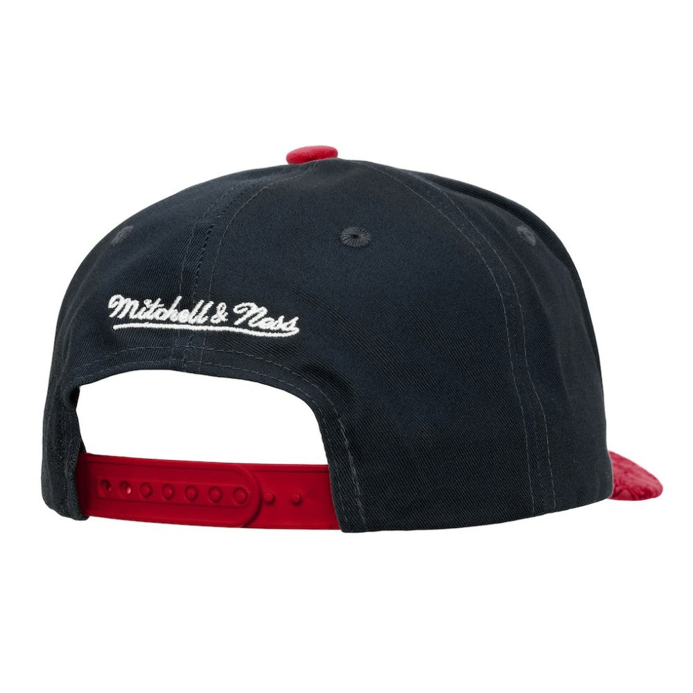 New Jersey Devils Mitchell & Ness May Flowers Pro Crown Adjustable Hat Black/Red