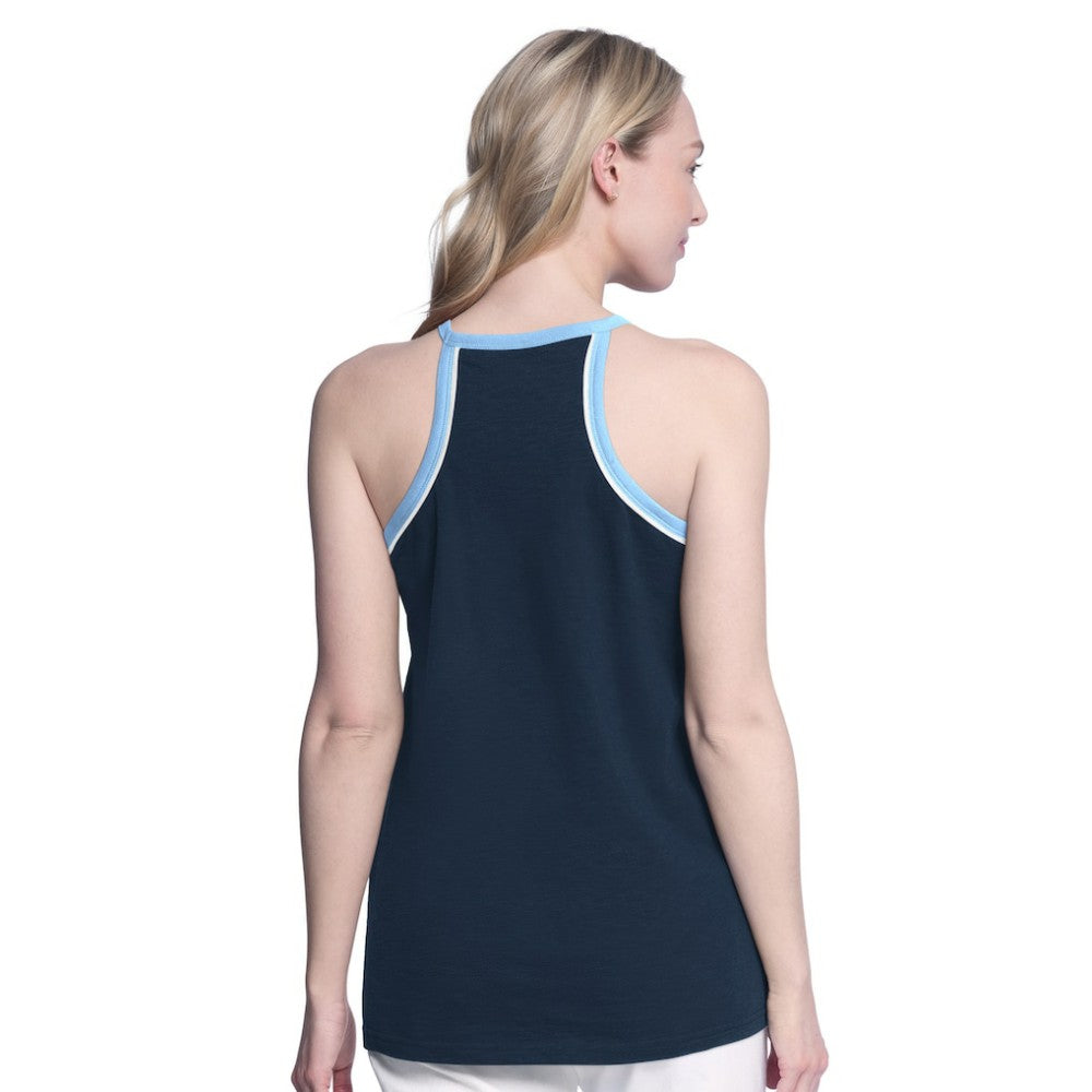 Tampa Bay Rays G-III 4Her by Carl Banks Women's Curveball Racerback Tank Top Navy