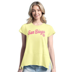 San Diego Padres Margaritaville Women's Gametime is Paradise T-Shirt Yellow