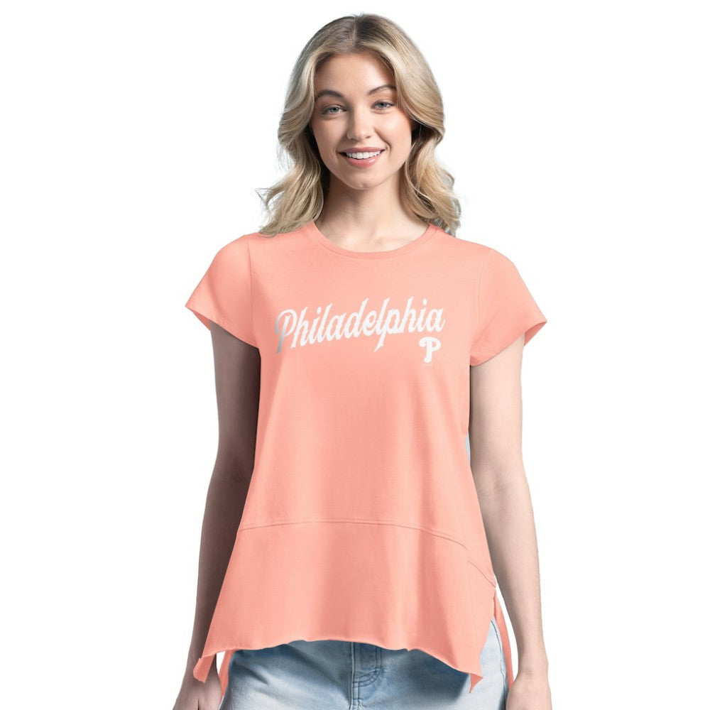 Philadelphia Phillies Margaritaville Women's Gametime is Paradise T-Shirt Orange