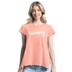 Philadelphia Phillies Margaritaville Women's Gametime is Paradise T-Shirt Orange