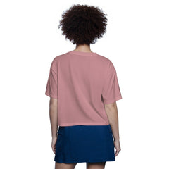 Cleveland Guardians Starter Women's Play the Ball Boxy Cropped T-Shirt Pink