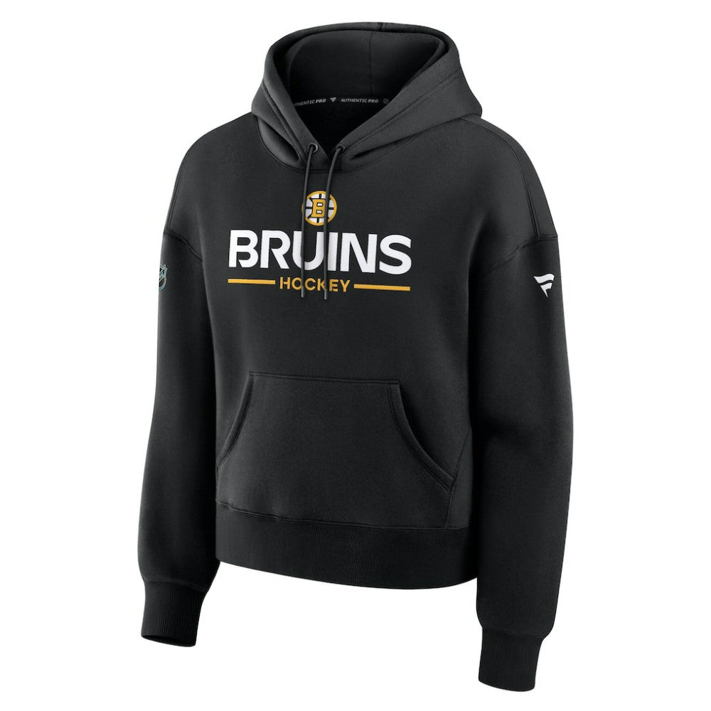 Boston Bruins Fanatics Women's Authentic Pro Primary Pullover Hoodie Black