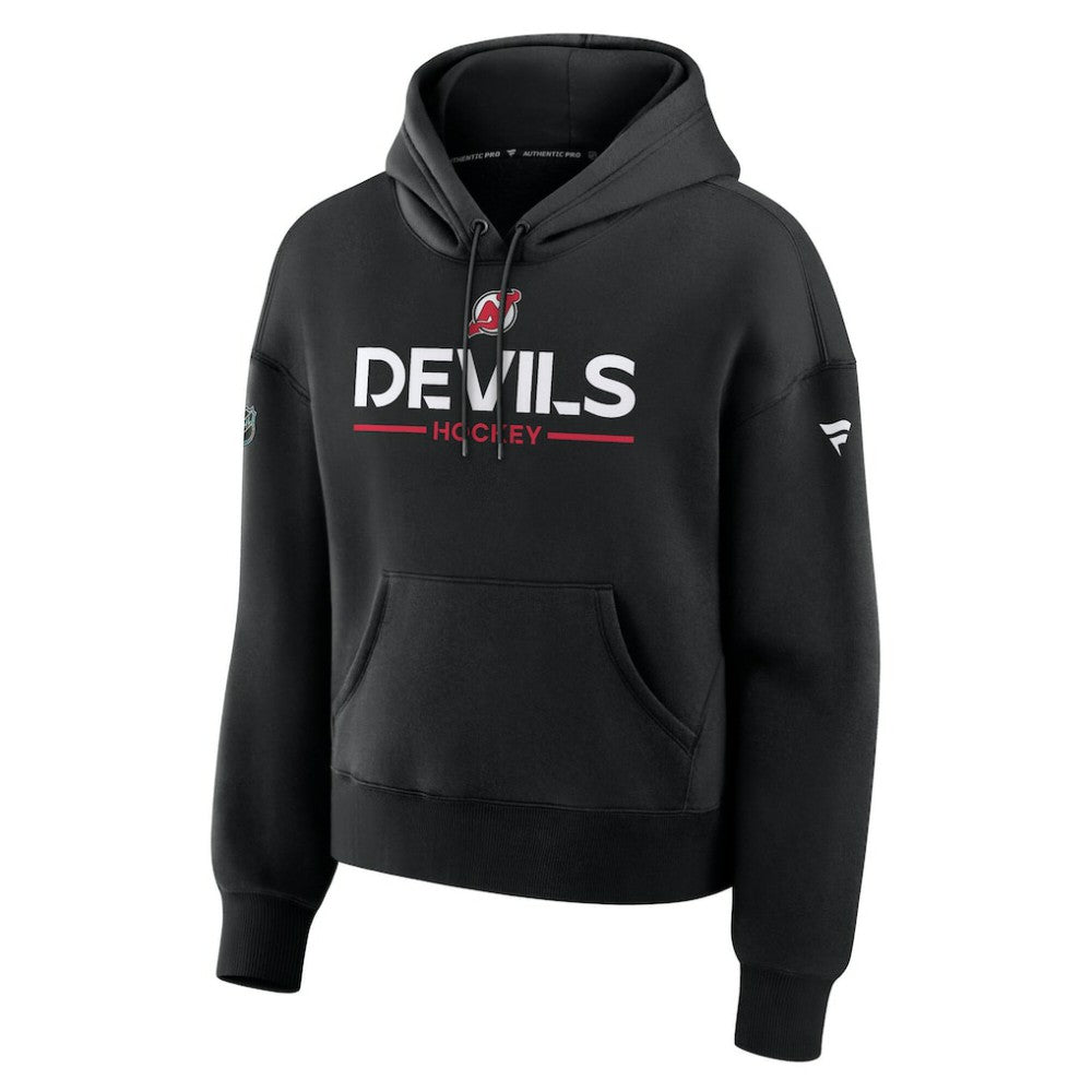 New Jersey Devils Fanatics Women's Authentic Pro Primary Pullover Hoodie Black