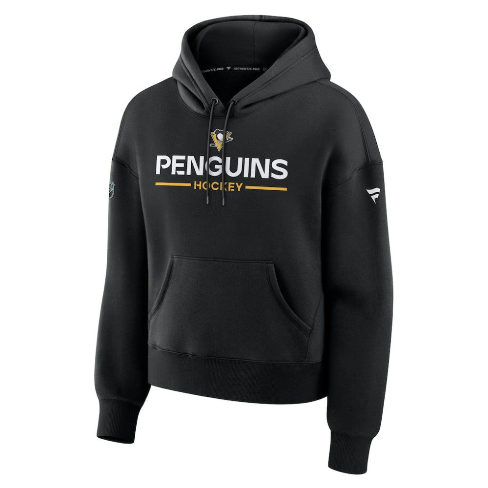 Pittsburgh Penguins Fanatics Women's Authentic Pro Primary Pullover Hoodie Black