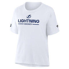 Tampa Bay Lightning Fanatics Women's Authentic Pro Primary T-Shirt White