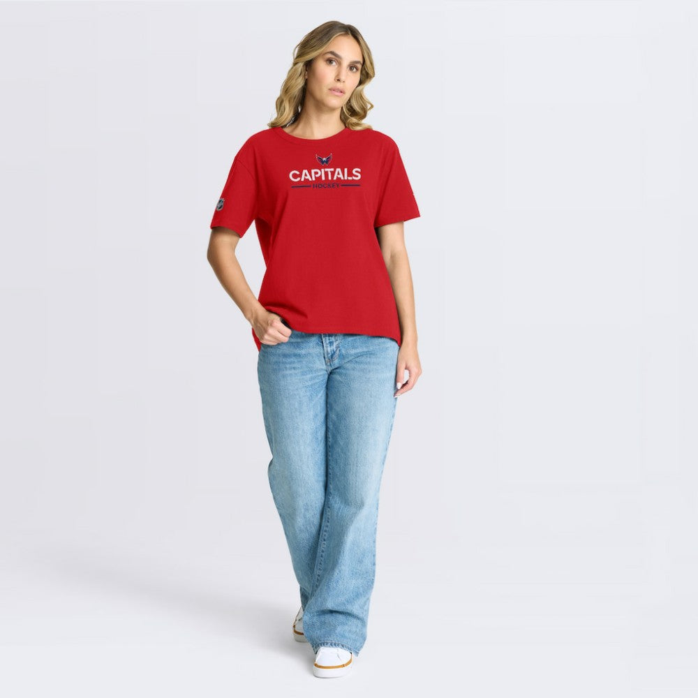 Washington Capitals Fanatics Women's Authentic Pro Primary T-Shirt Red