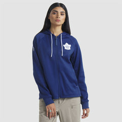 Toronto Maple Leafs Fanatics Women's Authentic Pro Rink Raglan Full-Zip Hoodie Blue