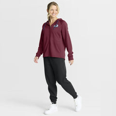 Colorado Avalanche Fanatics Women's Authentic Pro Rink Raglan Full-Zip Hoodie Burgundy