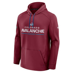 Colorado Avalanche Fanatics Authentic Pro Rink Hoodie Burgundy