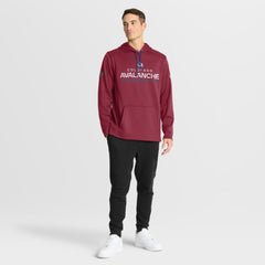 Colorado Avalanche Fanatics Authentic Pro Rink Hoodie Burgundy