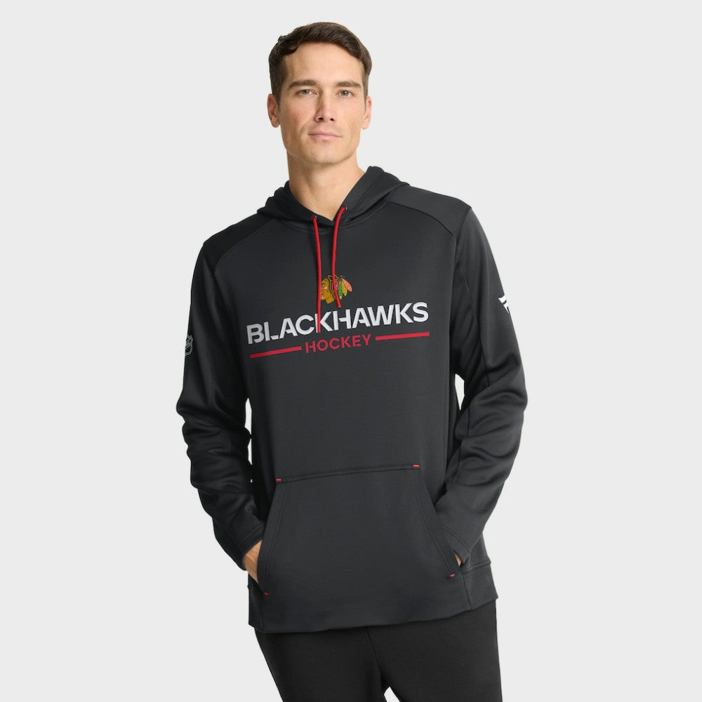 Chicago Blackhawks Fanatics Authentic Pro Rink Hoodie Black