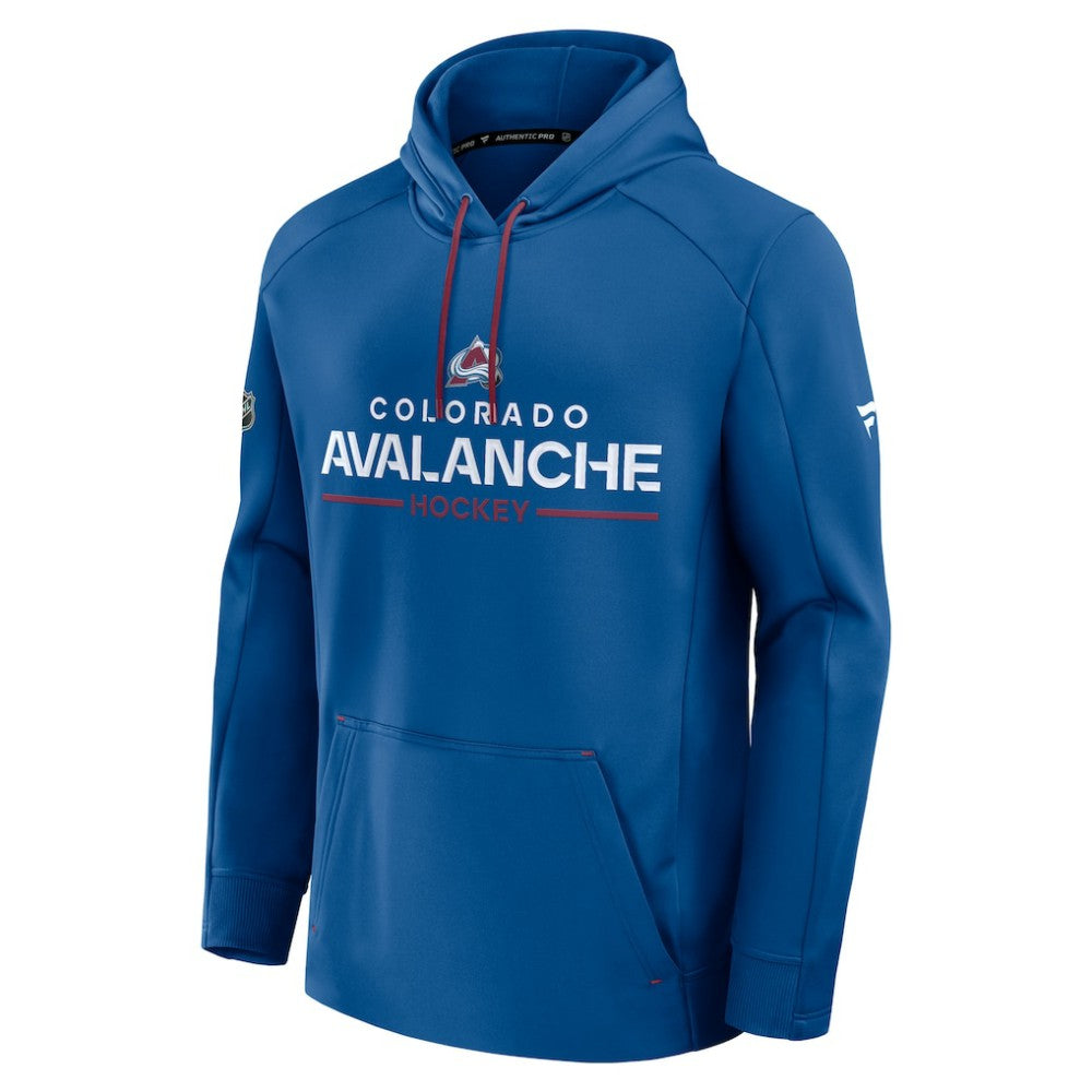 Colorado Avalanche Fanatics Authentic Pro Rink Hoodie Blue