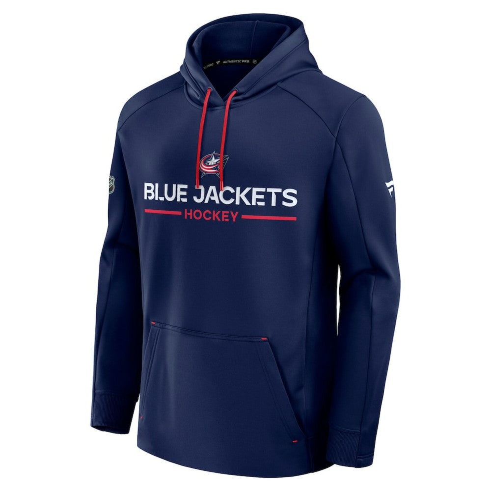 Columbus Blue Jackets Fanatics Authentic Pro Rink Hoodie Navy