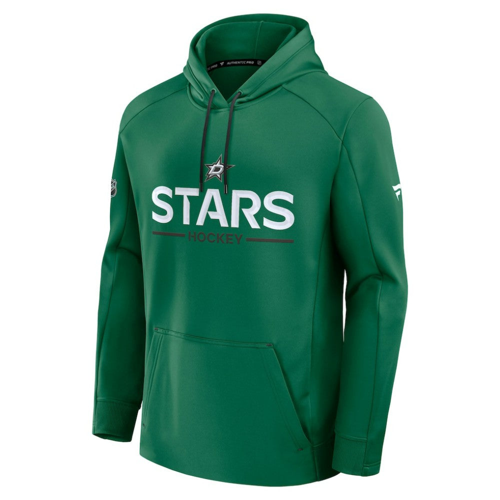 Dallas Stars Fanatics Authentic Pro Rink Hoodie Kelly Green