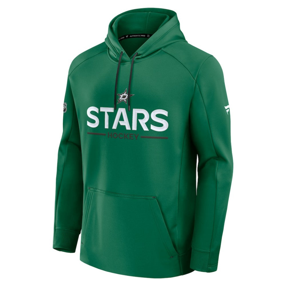 Dallas Stars Fanatics Authentic Pro Rink Hoodie Kelly Green