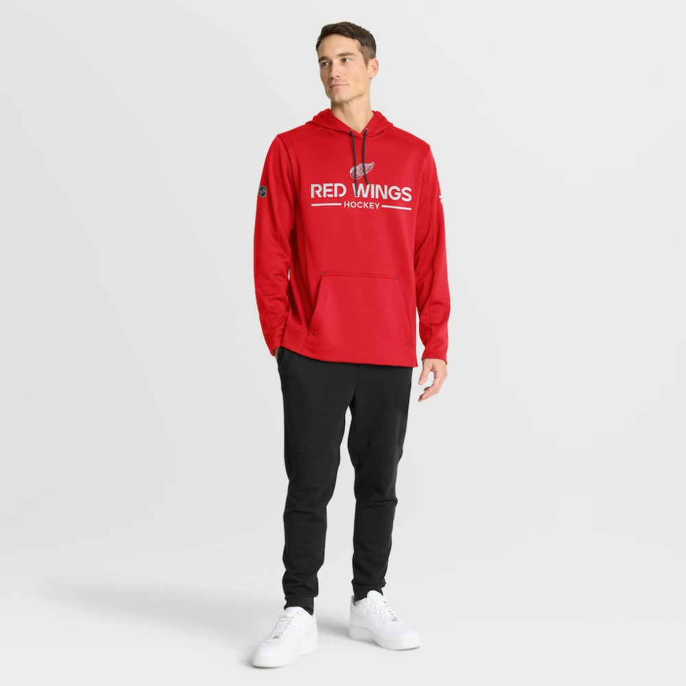 Detroit Red Wings Fanatics Authentic Pro Rink Hoodie Red