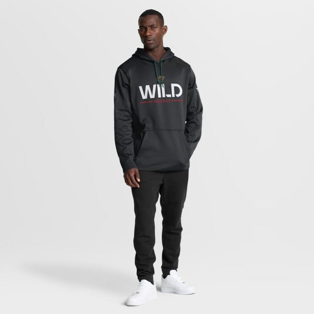 Minnesota Wild Fanatics Authentic Pro Rink Hoodie Black