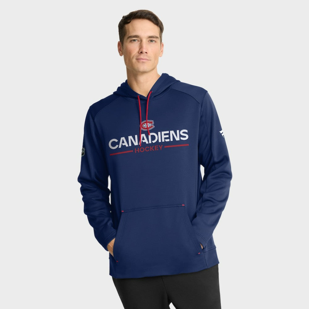 Montreal Canadiens Fanatics Authentic Pro Rink Hoodie Navy