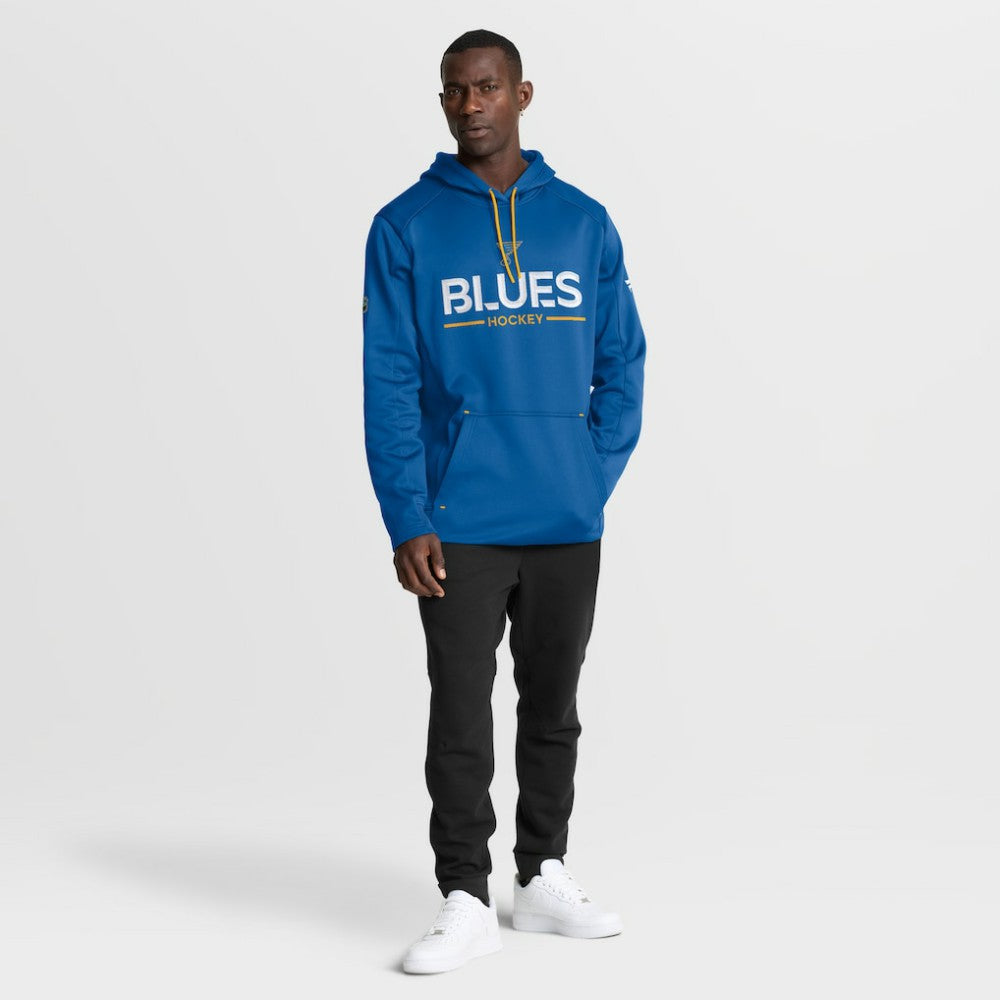 St. Louis Blues Fanatics Authentic Pro Rink Hoodie Blue